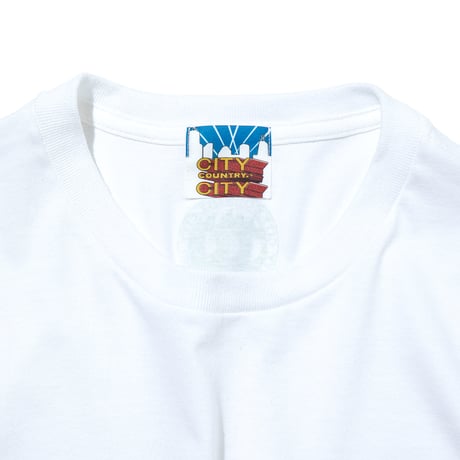 EMBROIDED LOGO POCKET TEE  COTTON JERSEY by CITY COUNTRY CITY_WHITE