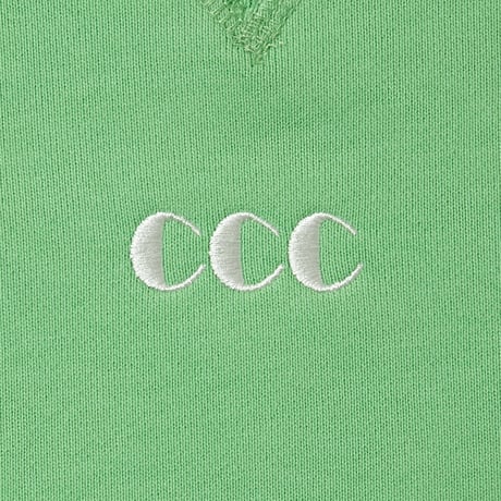 Embroidered Logo Switching Cotton Sweatshirt_Melon