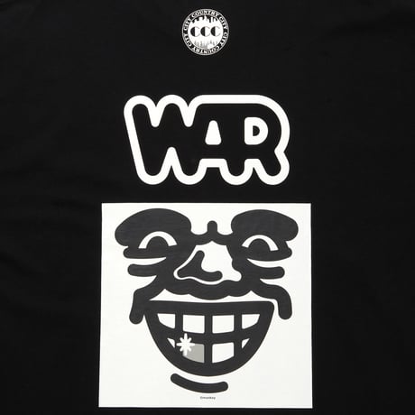 CITY COUNTRY CITY x WAR_COTTON L/S T-SHIRTS_ARTWORK BY MANKEY_BLACKxWHITE