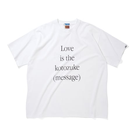 COTTON T-SHIRT_KOTOZUKE_WHITExBLACK