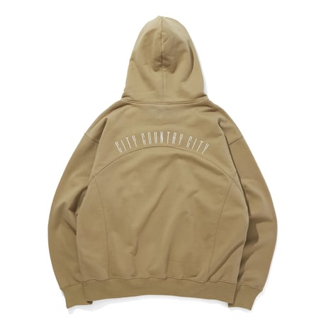 ARCHIVE SALE_SWITCHING COTTON HOODIE_COFFEE