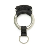 ROUND KEY RING  COW LEATHER for CITY COUNTRY CITY_BLACK