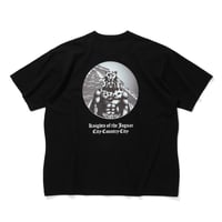 COTTON T-SHIRT_KNIGHTS OF THE JAGUAR ARTWORK BY Abu Qadim Haqq_BLACKxWHITE