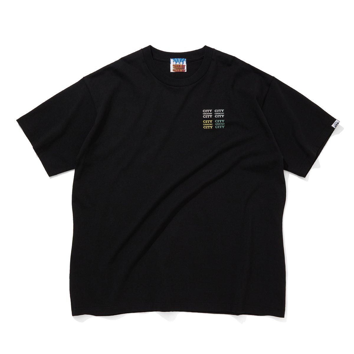 EMBROIDERED LOGO COTTON S/S T-SHIRT_CCCC_BLACK 