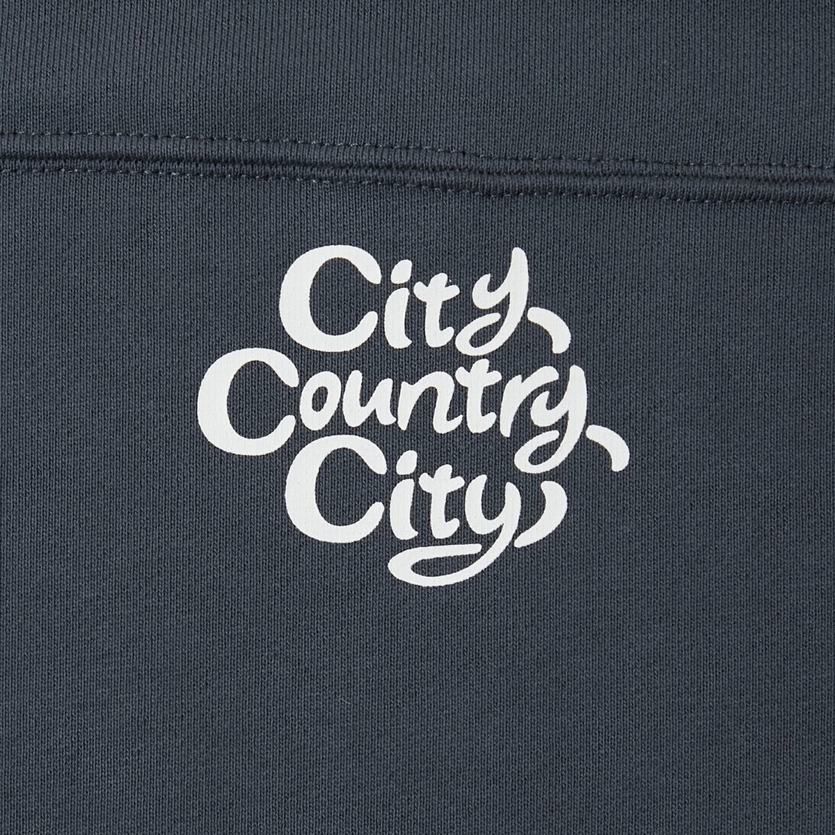 Embroidered Logo Switching Cotton Sweatshirt_Na