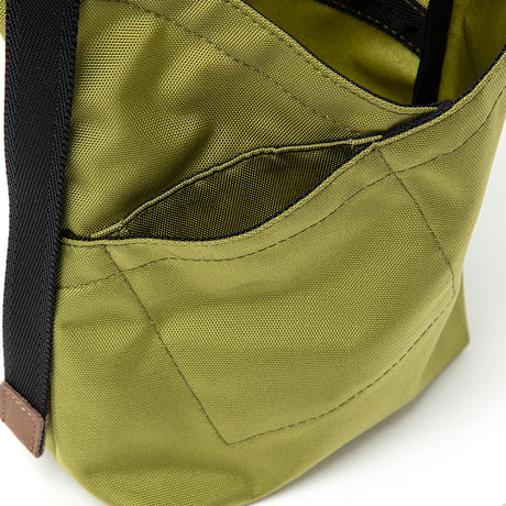 AZUMA SHOULDER BAG  NYLON OXFORD for CITY COUNTRY CITY_PISTACHIO
