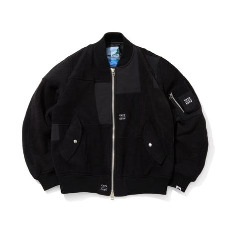 CITY COUNTRY CITY x OLDPARK＿FLEECE MA-1_BLACK#1