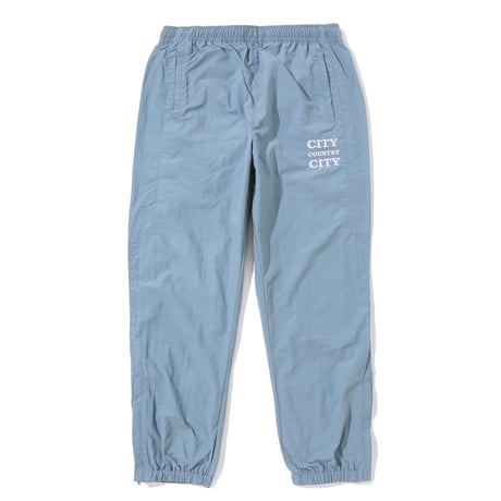 EMBROIDERED LOGO NYLON PANTS