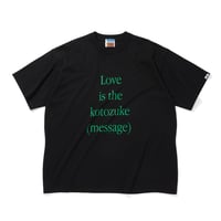COTTON T-SHIRT_KOTOZUKE_BLACKxGREEN