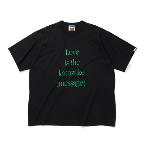 COTTON T-SHIRT_KOTOZUKE_BLACKxGREEN