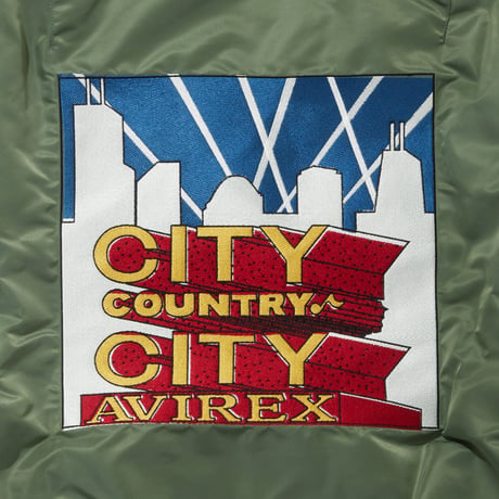 CITY COUNTRY CITY x AVIREX_EMBROIDERED LOGO MA-1_OD
