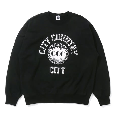 ARCHIVE SALE_Cotton Sweat Shirt_College Logo_Black