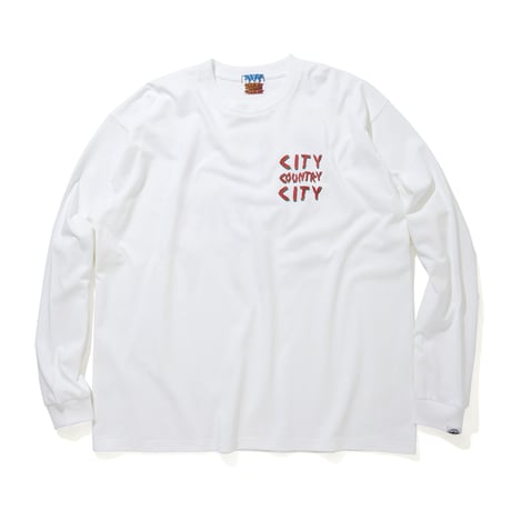 Cotton L/s T-shirt_City Country City_White