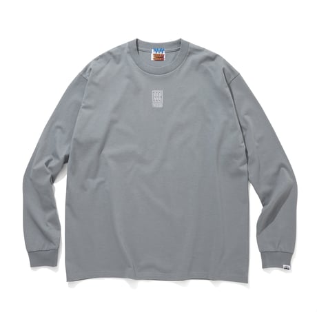 ARCHIVE SALE_EMBROIDERED LOGO COTTON L/S T-SHIRT_CCC VIBES_C GRAY