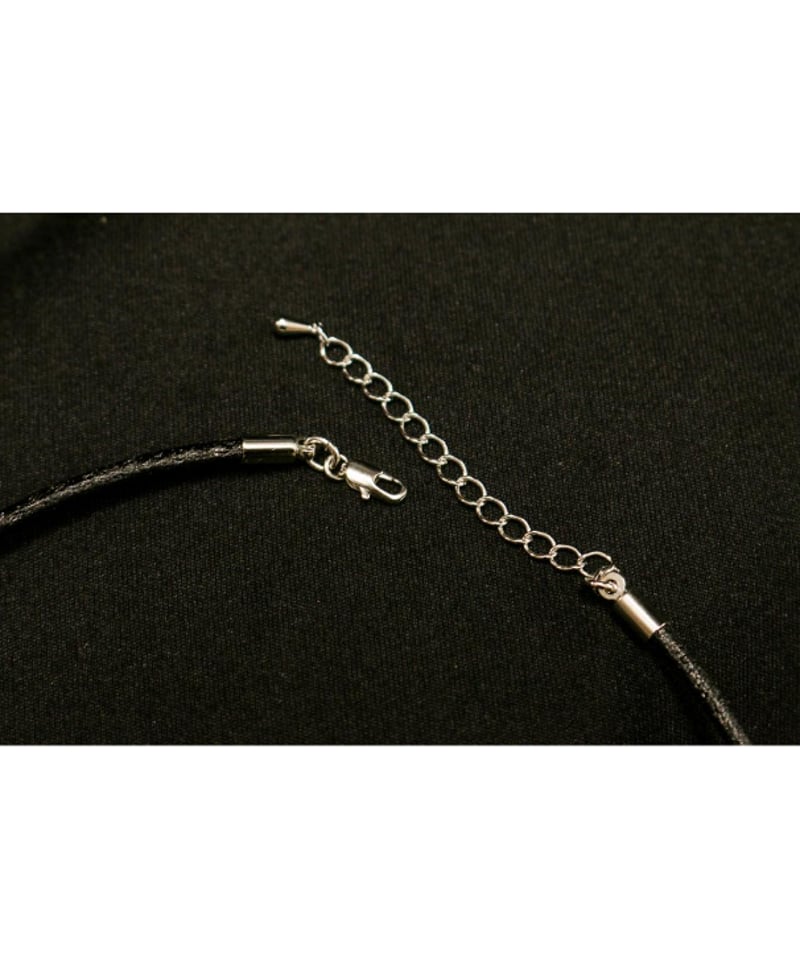 Hiina Rose】／蜘蛛の巣×ダブルスカル×クロス ネックレス（パープル