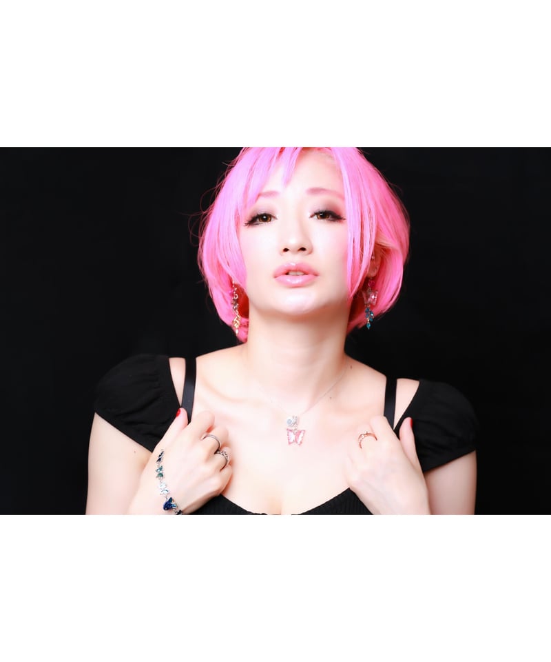Hiina Rose】／クリアーピンク・バタフライ ネックレス | WeROCK STORES!