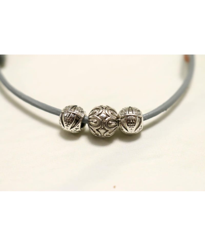 イオッセリアーニ レザー×シルバー製 メッシュ シンプルブレスレット H.P.F イオッセリアーニ レザー×シルバー製 メッシュ シンプルブレスレット H.P.F