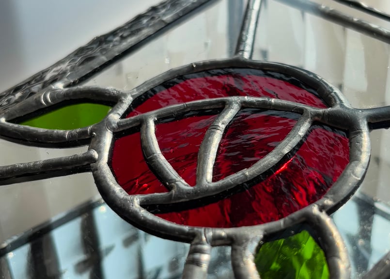 ステンドグラスリングピロー