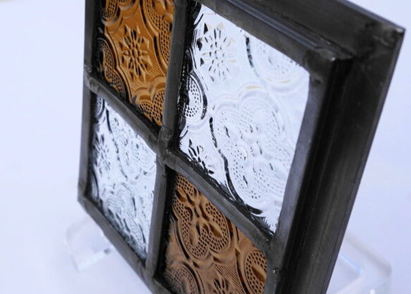 ステンドグラス パネル｜orange | MIYA with ガラス工房まるみや