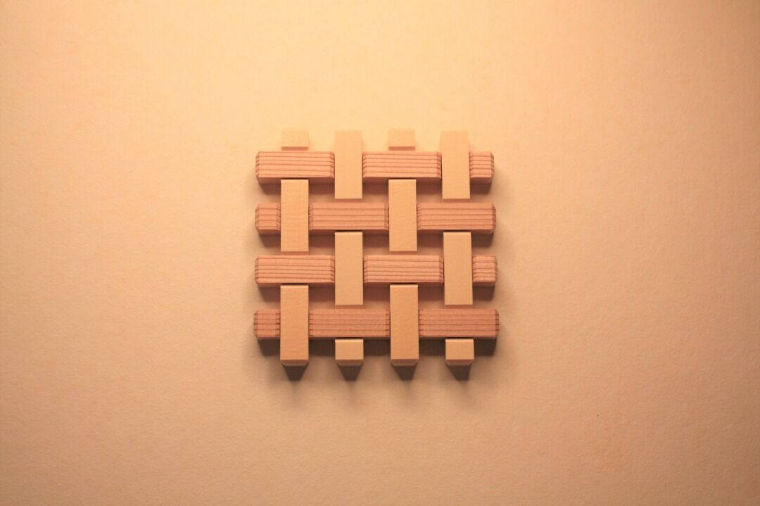 組子コースター《ねじ組み》 | 指勘建具工芸 sashikan