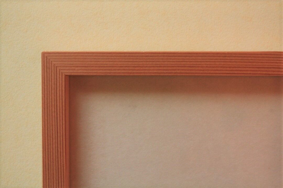 六角形組子入り写真立て(格子あり) 意匠:麻の葉 | 指勘建具 六角形組子入り写真立て(格子あり) 意匠:麻の葉 | 指勘建具