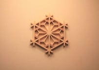 jocos factory 星形　コースター 三ツ組手コースター 意匠：星形亀甲 | 指勘建具工芸 sashikan