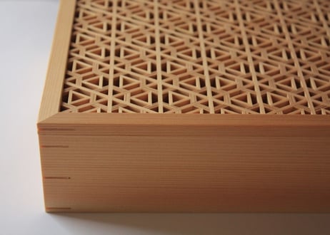【受注生産】「kumu」 　組子文箱（小）　意匠：弁天亀甲