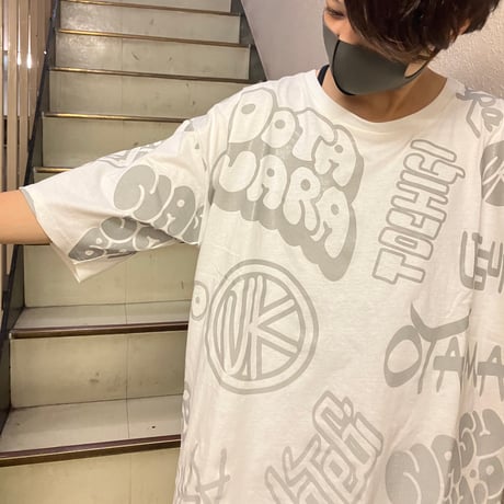 【SALE】U字工事オリジナルTシャツ！　栃木県市名が光るリフレクター（反射）生地〈男女兼用〉