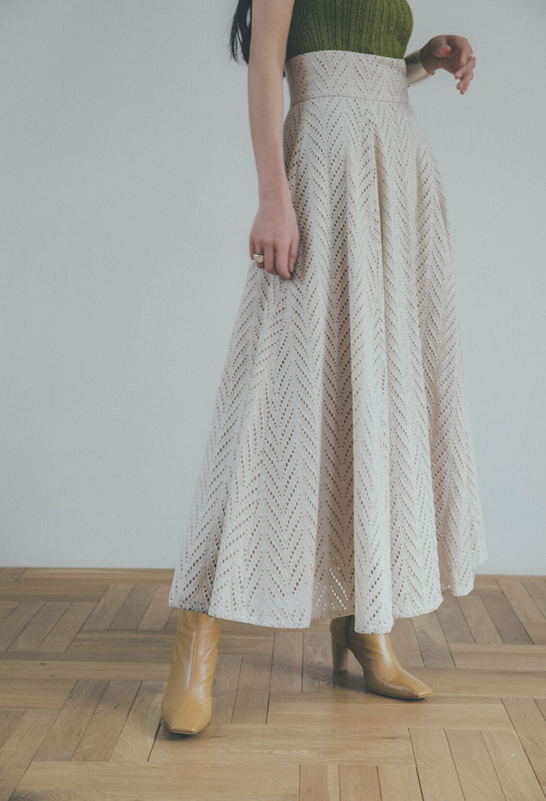 CLANE クラネ FLORET EMBROIDERY SKIRT サイズ0 【公式通販】