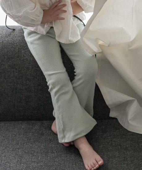 UANDEL - flare pants (Mint green)