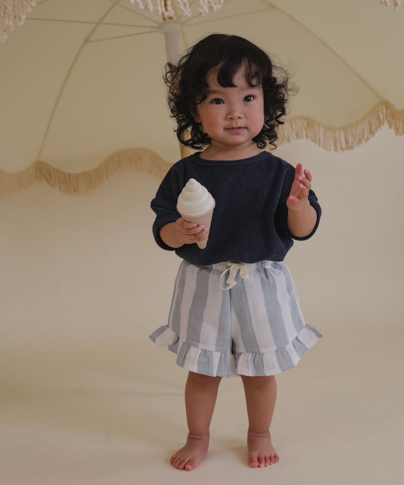 organic zoo - Sardine Stripes Frill Shorts | U