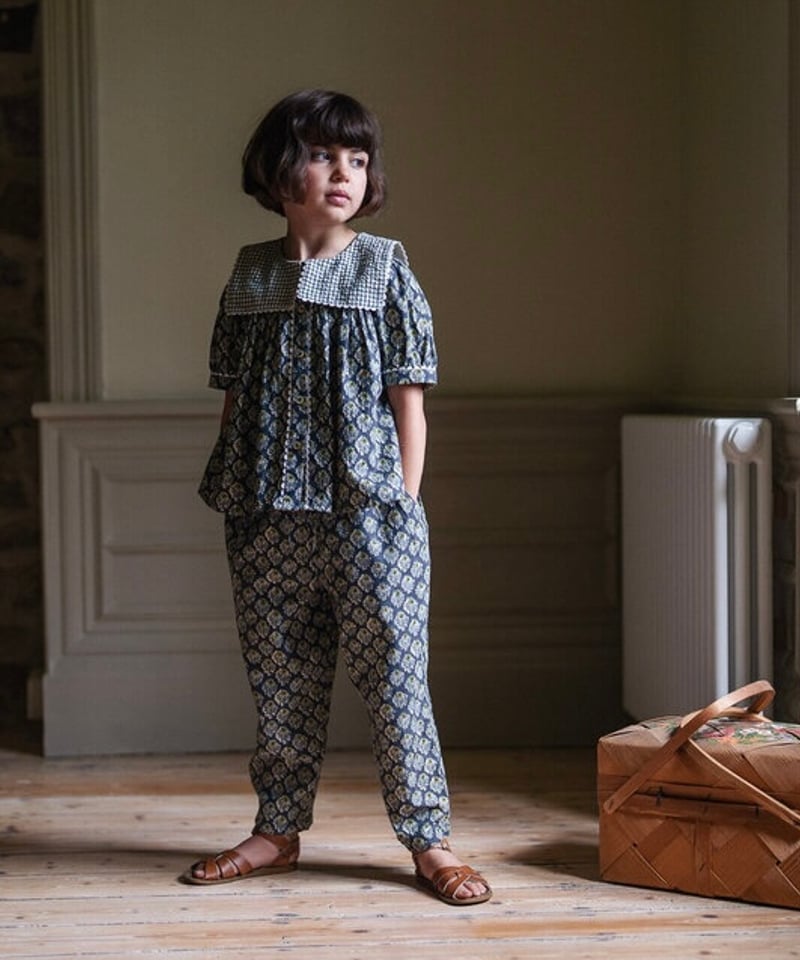 Little Cotton Clothes - Lara Blouse Thistle Flo