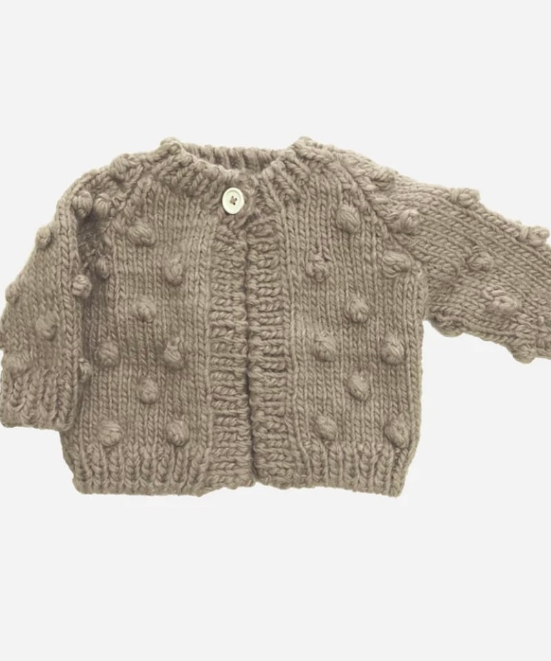 THE BLUEBERRY HILL - Popcorn Cardigan Flax | U