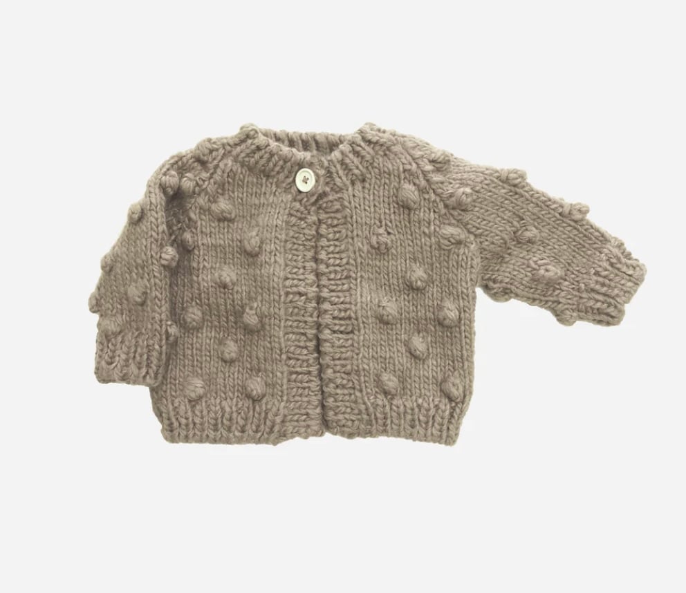 THE BLUEBERRY HILL - Popcorn Cardigan Flax | U