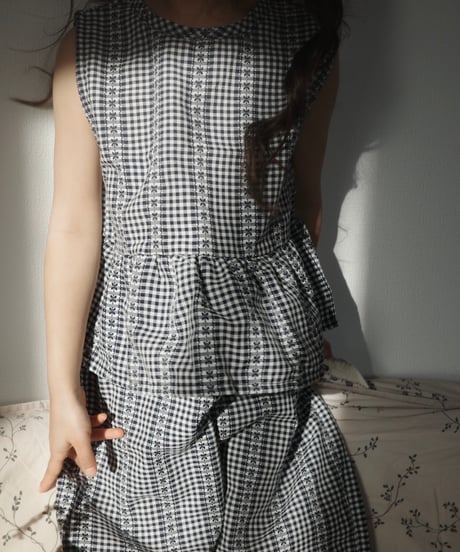 UANDEL - Shadow Navy Gingham Pants