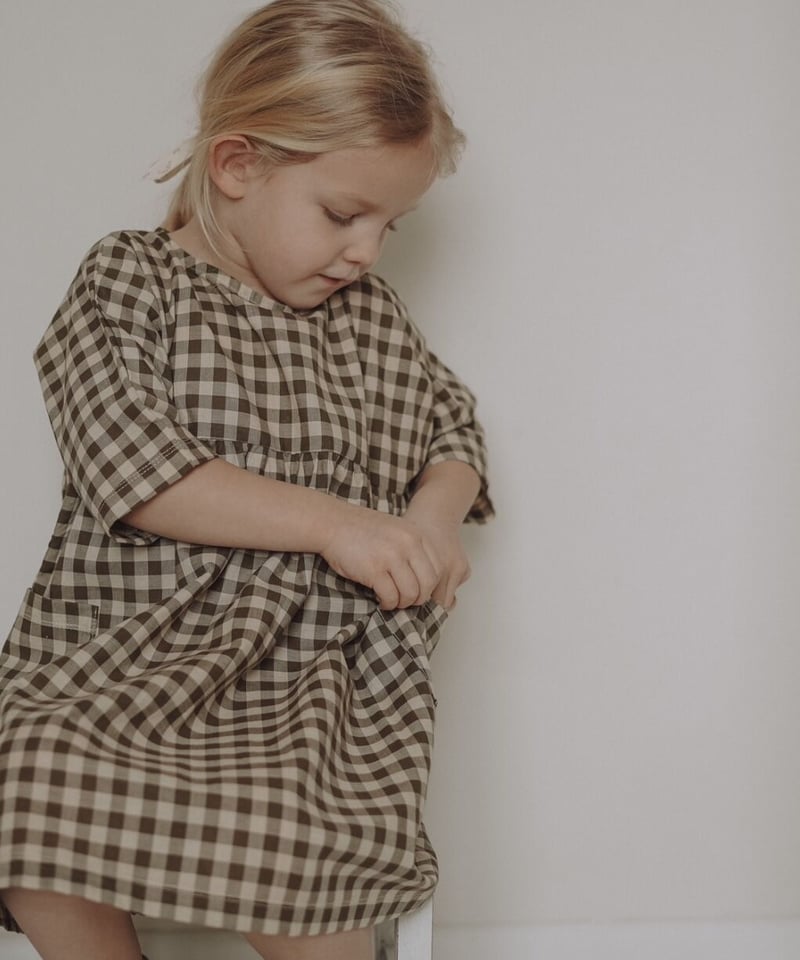 organic zoo - Olive Gingham Bella Dress 送料無料 |