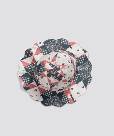Little Cotton Clothes -  Scalloped Hat Patchwork Floral