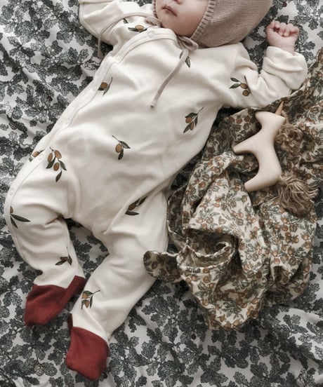 organic zoo Olive Garden Suit with contrast feet
