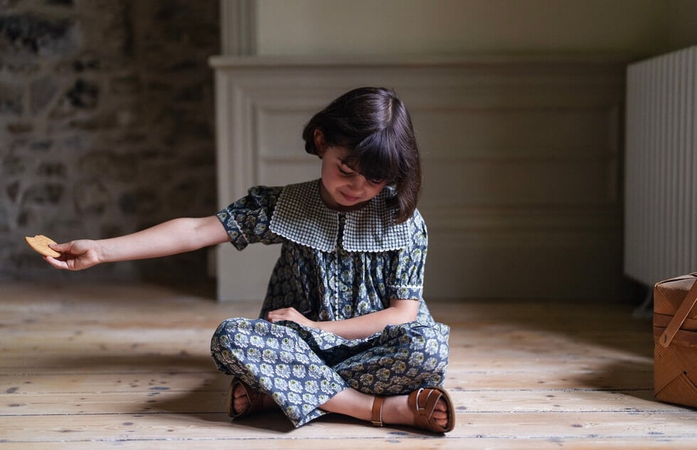 Little Cotton Clothes - Lara Blouse Thistle Flo