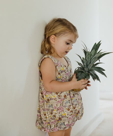 son and daughter - LEILA FLORAL ROMPER