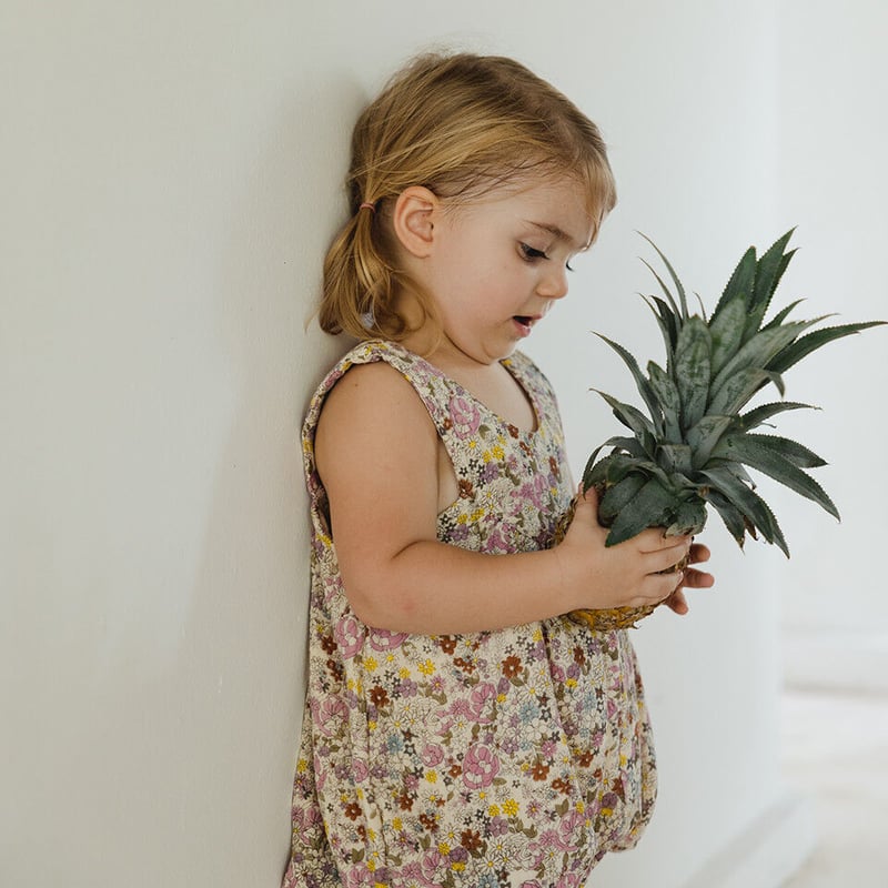 son and daughter - LEILA FLORAL ROMPER | U andel