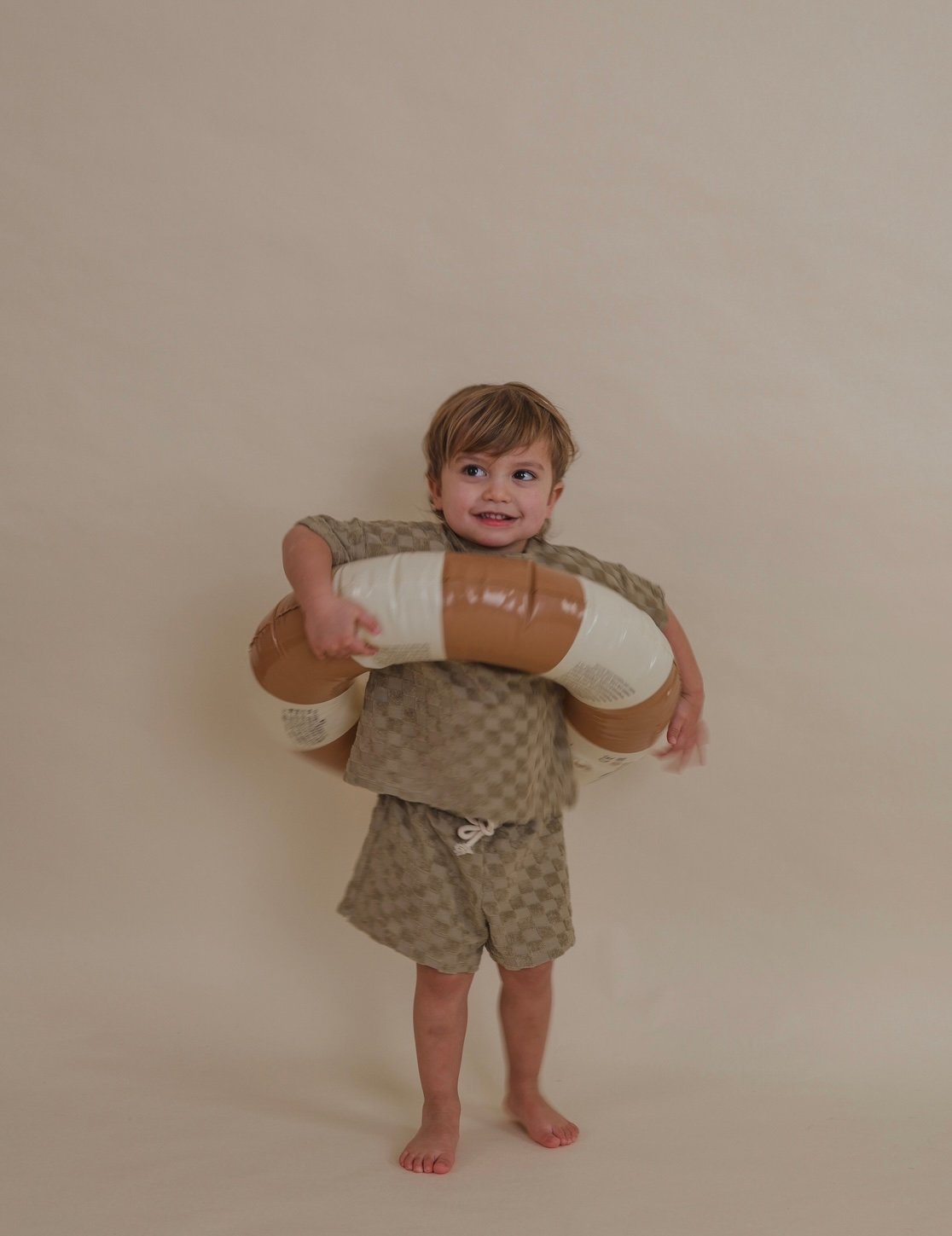 organic zoo - Dusky Checkerboard Terry Rope Sh
