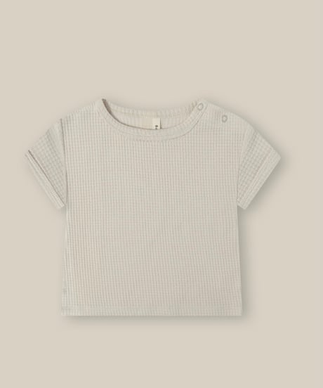organic zoo - Ceramic White Waffle Boxy T-Shirt送料無料