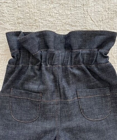 HELLO LUPO - E8 Trousers , high waister (Navy blue denim)