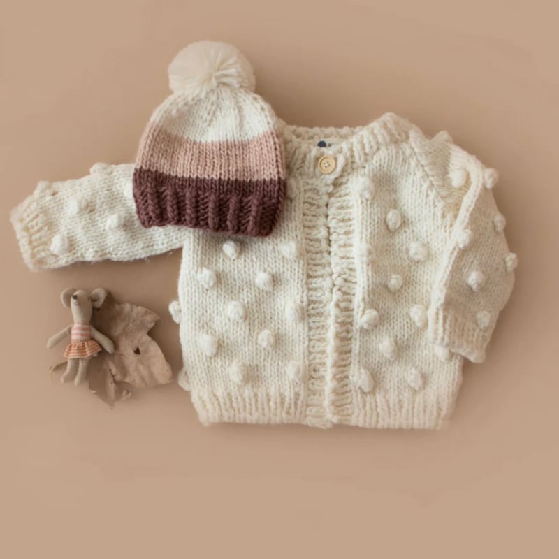 THE BLUEBERRY HILL - Popcorn Cardigan Cream |