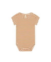 organic zoo - Copper Stripes Short Sleeve Bodysuit