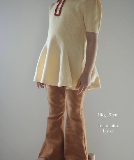 UANDEL - flare pants (Terracotta)
