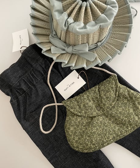 HELLO LUPO - L Bag (Fiori verde)