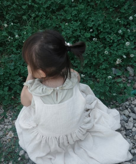 【予約商品】UANDEL - mellow collared tank tops(melon yellow)
