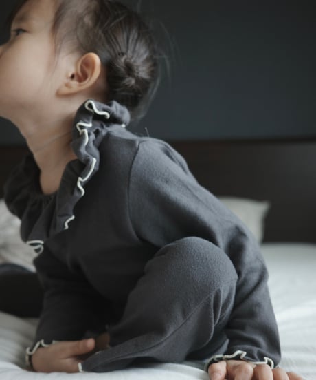 UANDEL - Mellow Collared Tops(Charcoal)